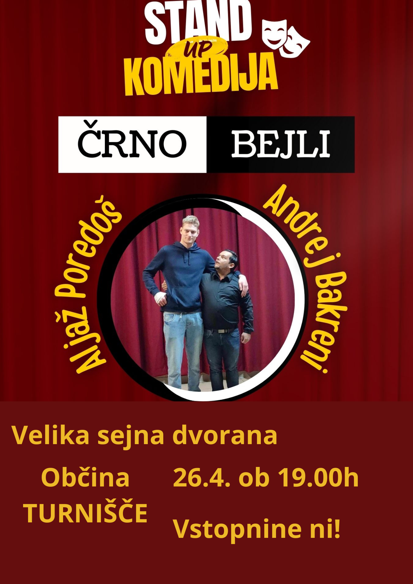 plakat ČARNO˛ BELI